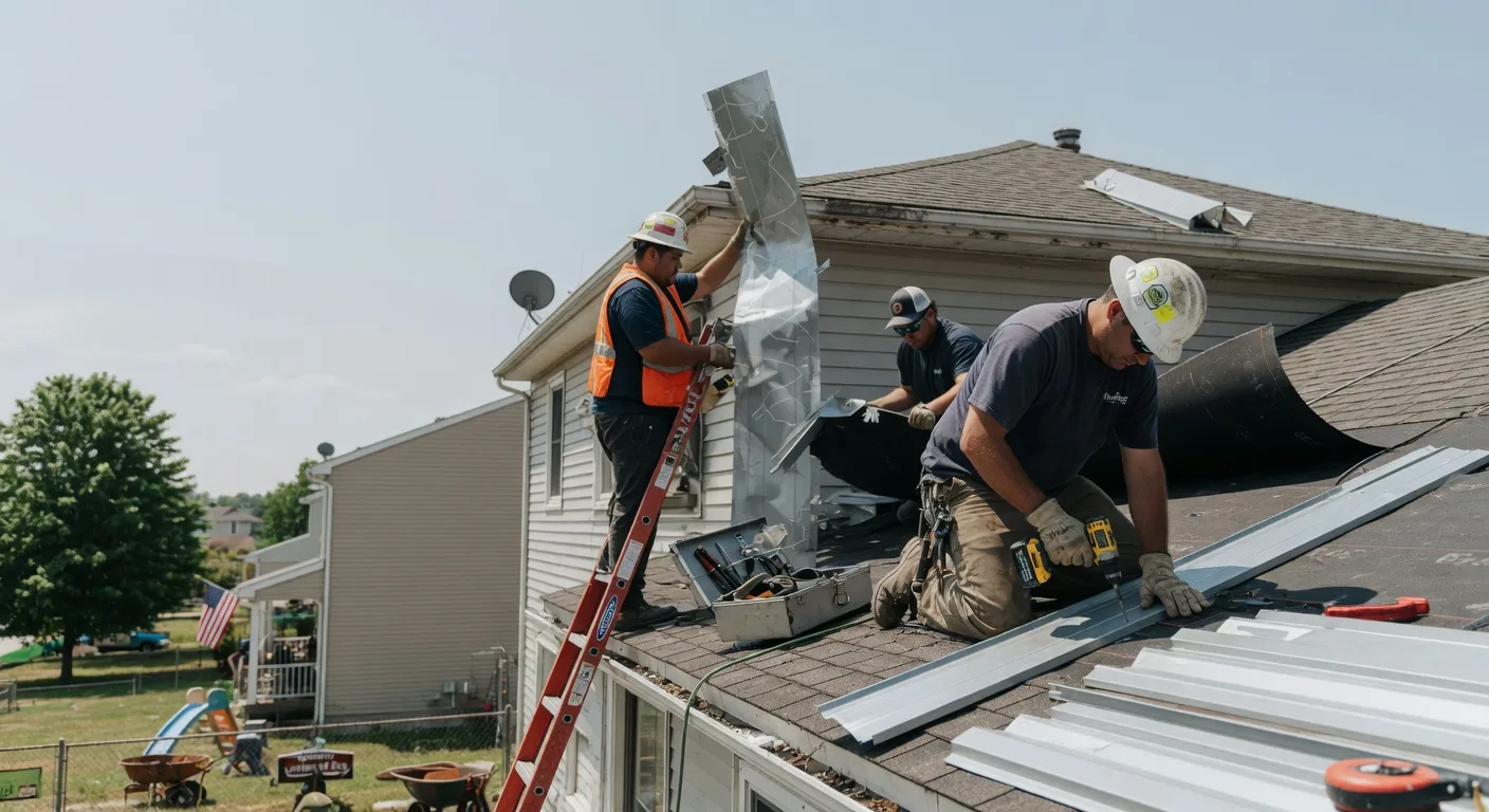 Storm Damage Metal Roof Repair in Falls City, NE